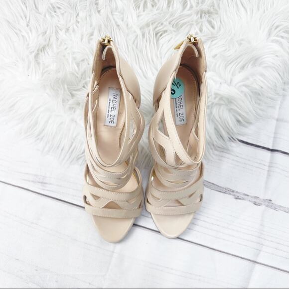 🆕‎ Rachel Zoe Women's Senegal Caged Heel Sandals in Cream Size 8.5 - Picture 3 of 10